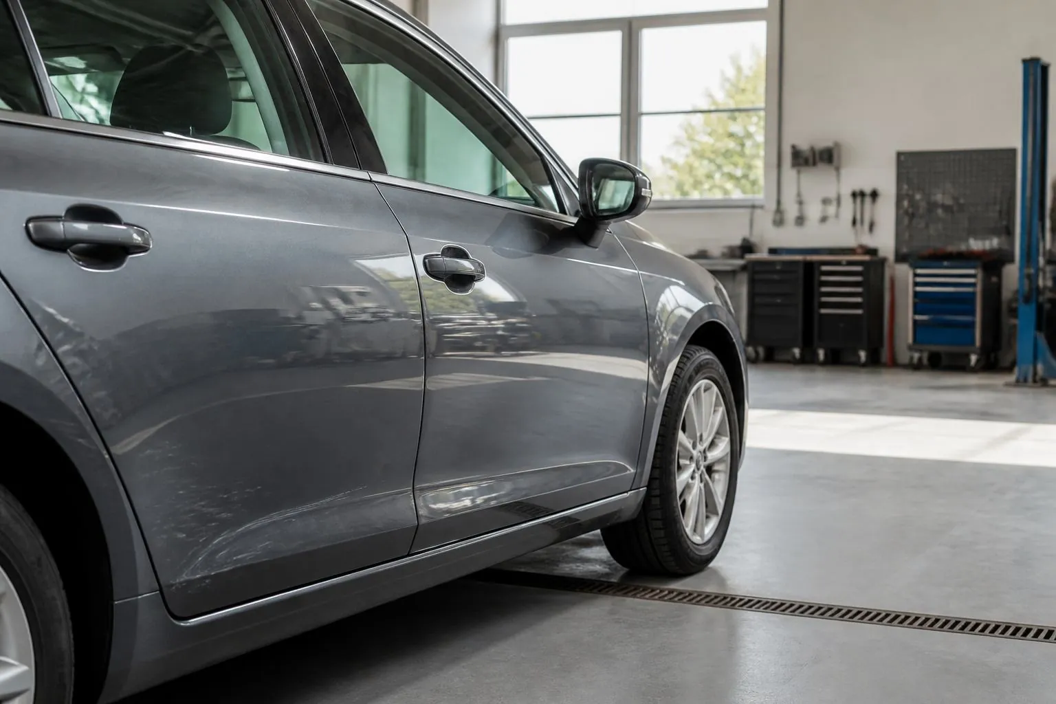 Illustration éditoriale : Vendre une voiture avec une carrosserie abîmée