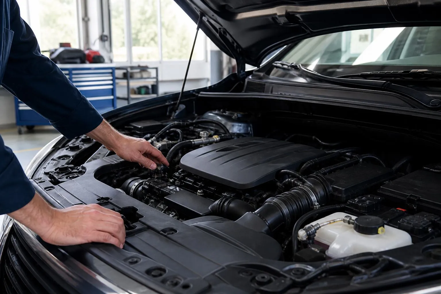 Illustration éditoriale : Vendre une voiture avec moteur remplacé